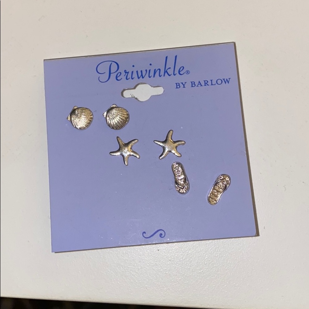 Set of 3 beach vibe earrings